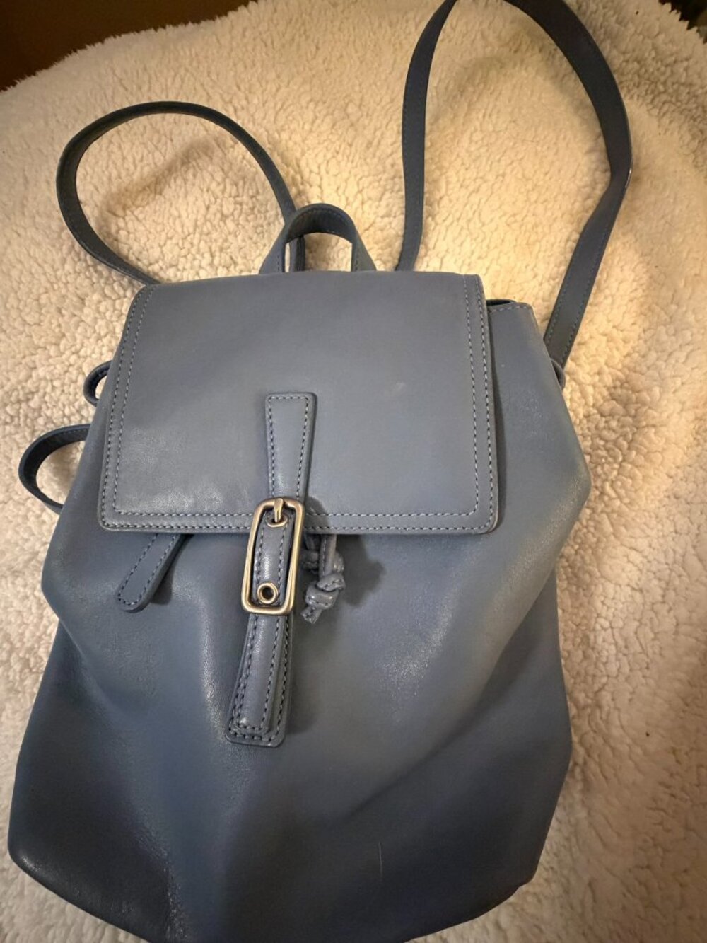 Vintage Coach Legacy Backpack – Style L2W-9858 – Soft Blue Leather